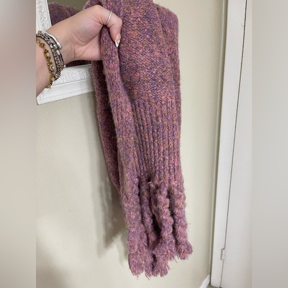 Anthropologie Textured Purple Scarf - Picture 4 of 5